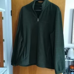 Men's 2XL Hunter green fleece pullover